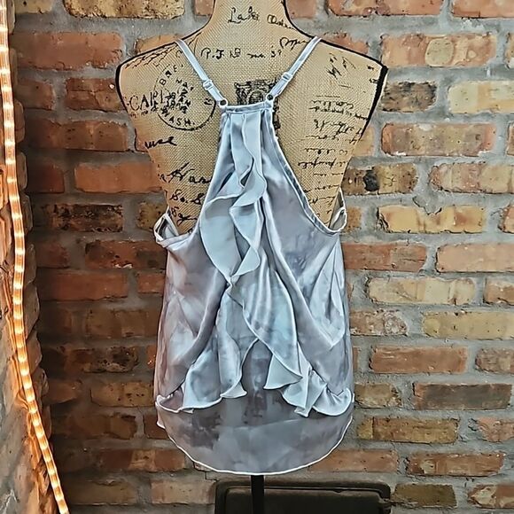 NWT Weeks Weatherly Lauren Cami Satin Silk blend Ruffled Size Medium - Picture 5 of 11